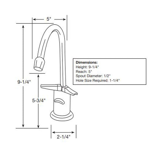 Water Inc - WI-LVH510HC EverHot Hot/Cold Elite Series with J-Spout